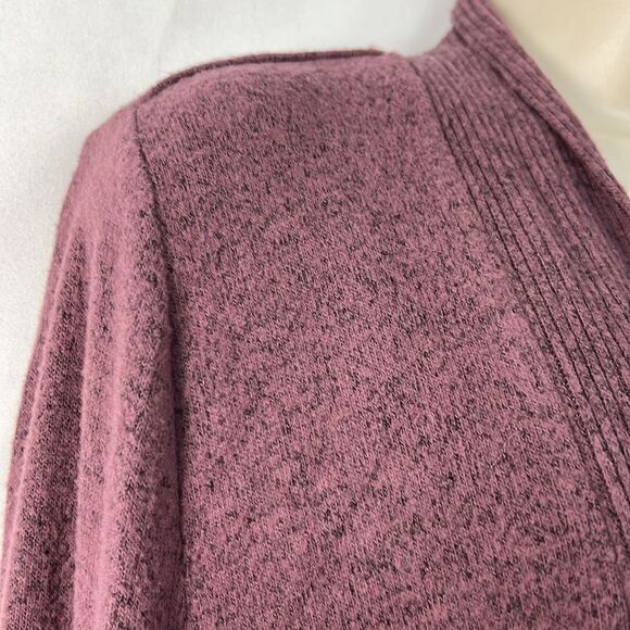 Mix by 41 Hawthorne Mauve Purple open cardigan sweater pockets EUC size small - Picture 3 of 12